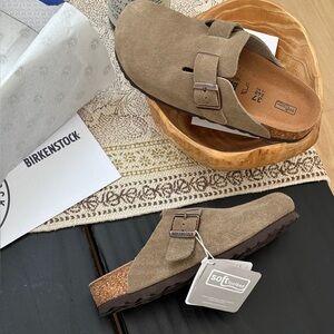 Birkenstock Boston Suede Taupe